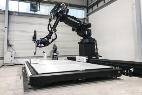 Composite large format additive manufacturing using CEAD hybrid solutions