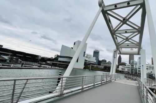 New pedestrian drawbridge adds missing piece to Cleveland’s harbor loop