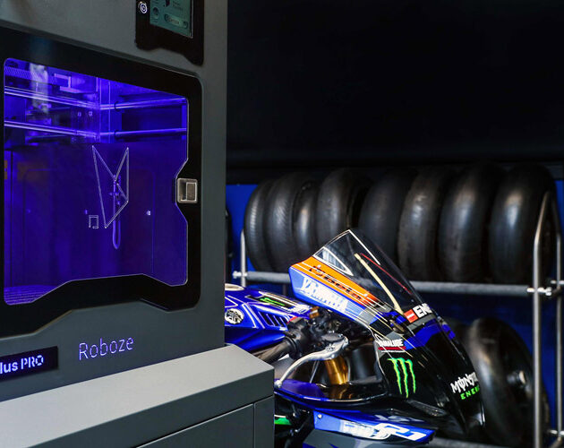 Roboze is official partner of the Monster Energy Yamaha MotoGP Team