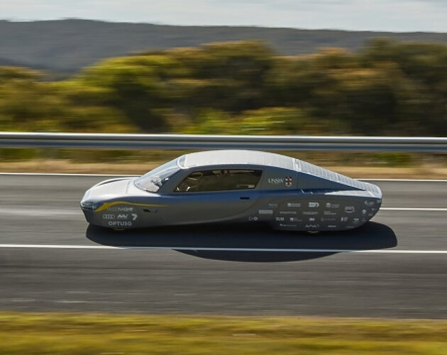 UNSW Sydney’s student-built solar-powered car goes 1000 km on a single charge